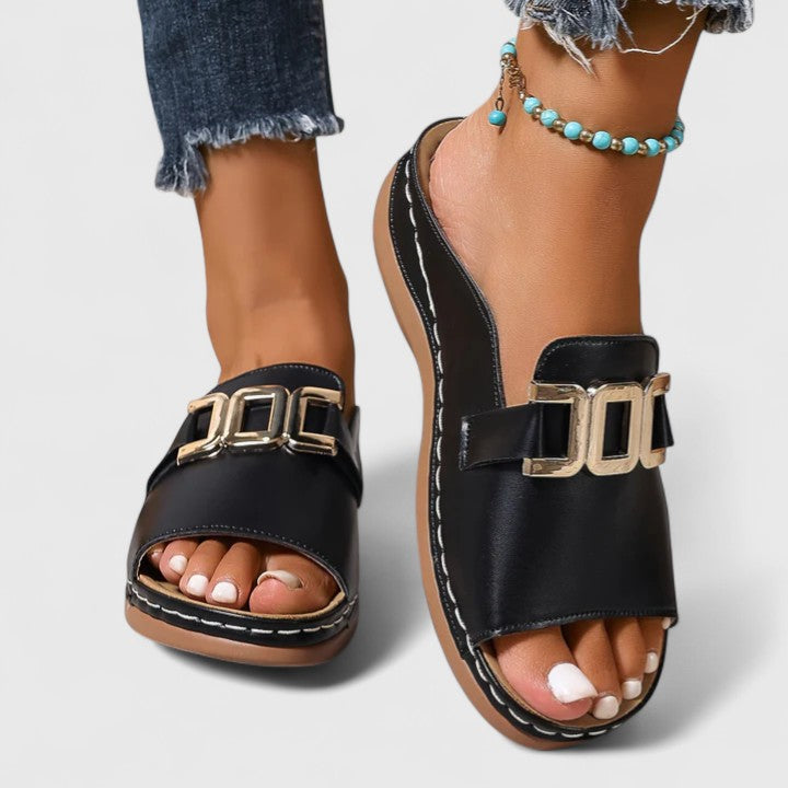 Textured Sole Sandals with Slip Resistant Grip