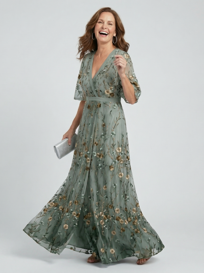 Floral Halter Maxi Dress with Flowing Silhouette