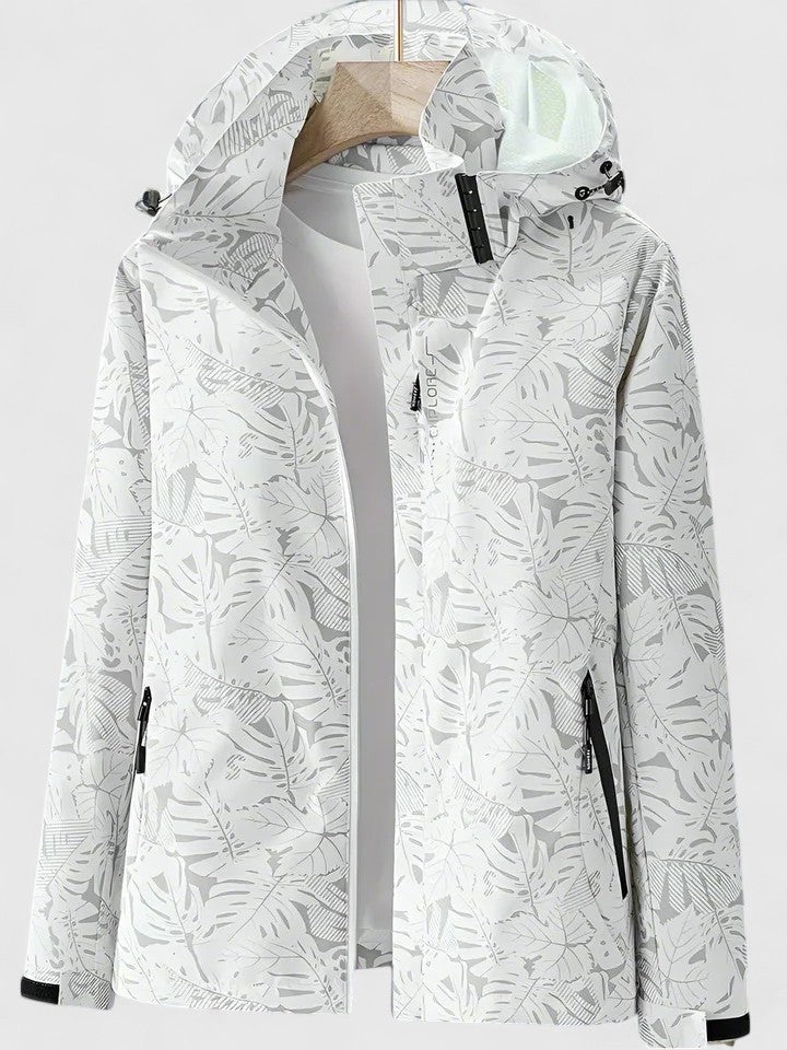 Lightweight Hooded Jacket with Zip Front