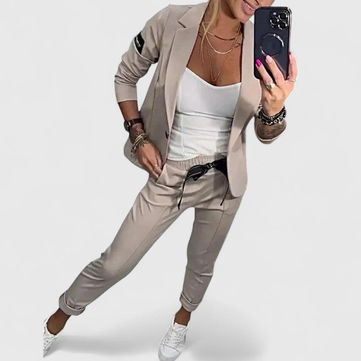 Blazer Two Piece Set with Soft Silhouette