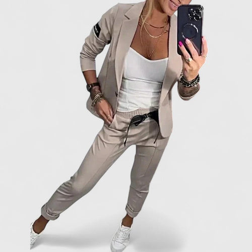 Blazer Two Piece Set with Soft Silhouette