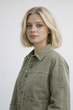 Jacka i denimlook med funktionellt tyg som andas