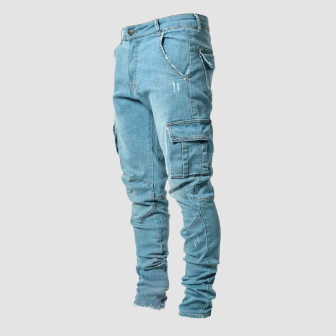 Stretch Slim-Fit Casual Jeans for All-Day Comfort