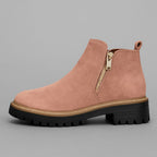 Botines con cremallera lateral y plantilla acolchada