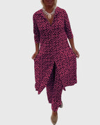 Vintage Style Two Piece Set with Classic Cut