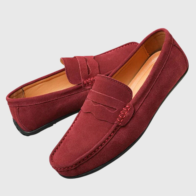 Cushioned Slip-On Loafers with Bold Colour Options