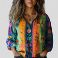 Blusa camisera degradada con botonadura delantera