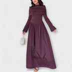 Relaxed Pleated Dress with Soft Movement