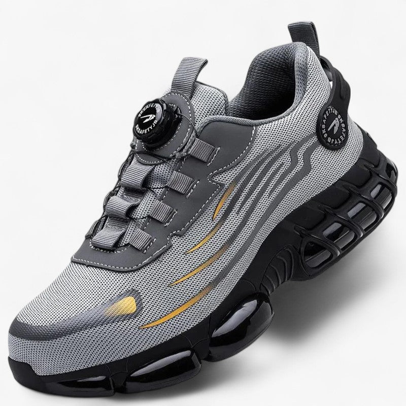 Zapatos de seguridad antideslizantes para hombre, con ajuste listo para el trabajo
