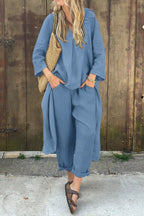 Checked Two Piece Set for Spring and Summer