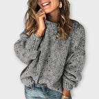 Loose Fit Jumper with Warm Handle
