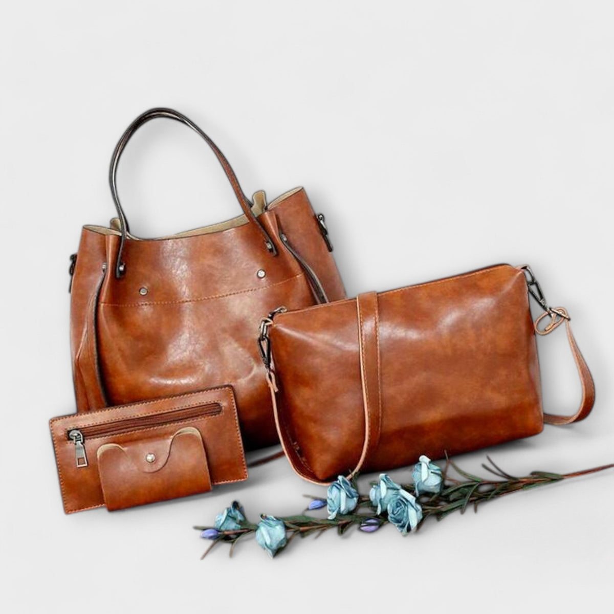 Conjunto de cuatro bolsos de estilo vintage