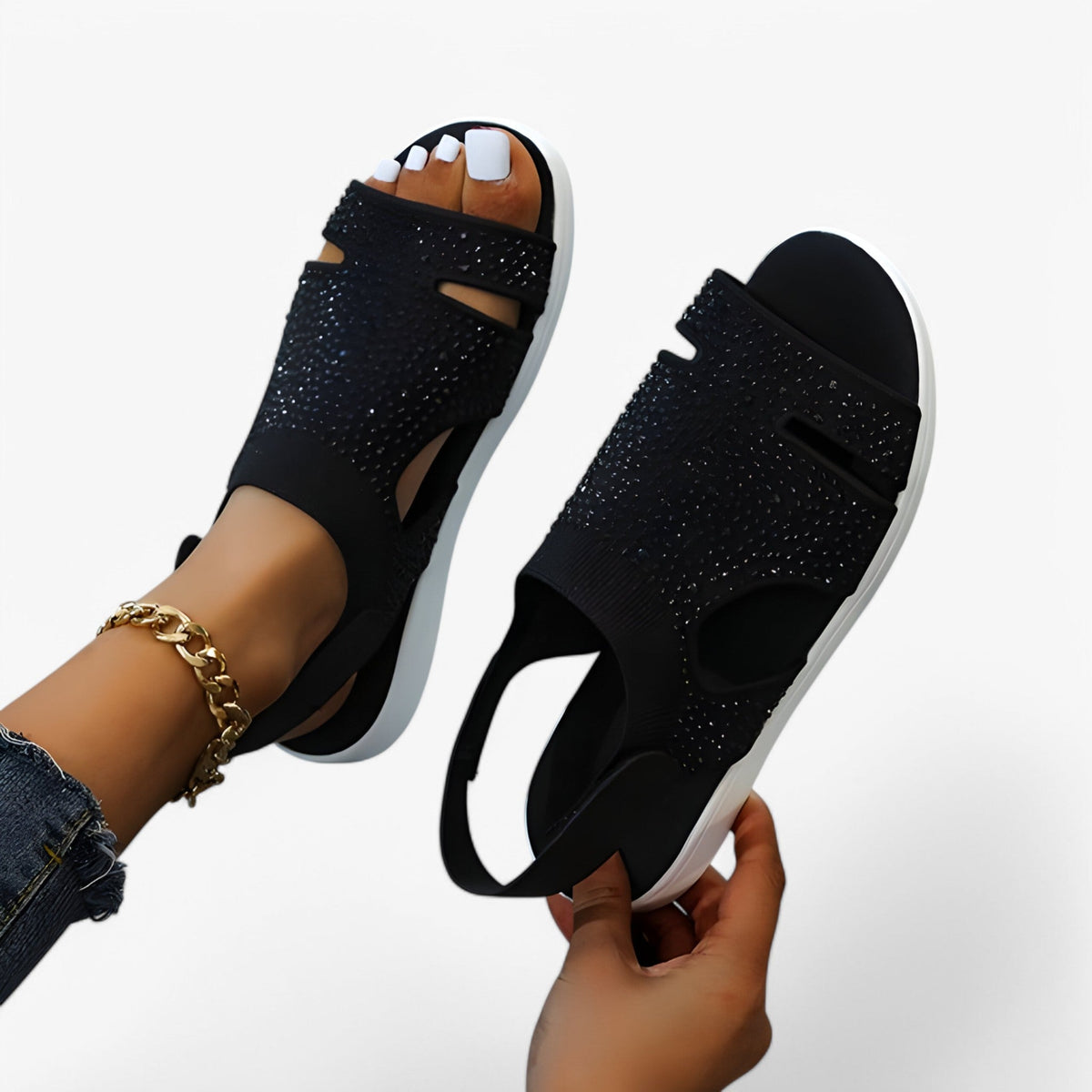 Orthopaedic Sandals with Adjustable Strap and Ergonomic Support