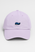 Gorra de algodón de 6 paneles con detalle de ballena bordada