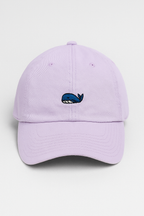 Gorra de algodón de 6 paneles con detalle de ballena bordada