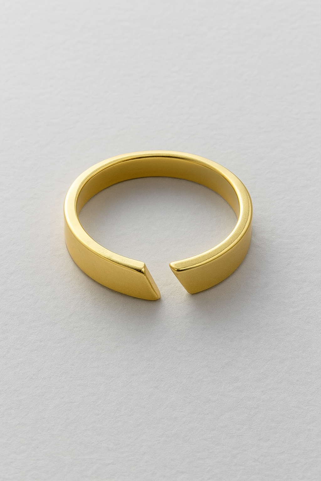 Adjustable Open Ring in Polished Gold or Silver Tone