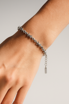 Barbed Wire Design Bracelet with Adjustable Extender Chain
