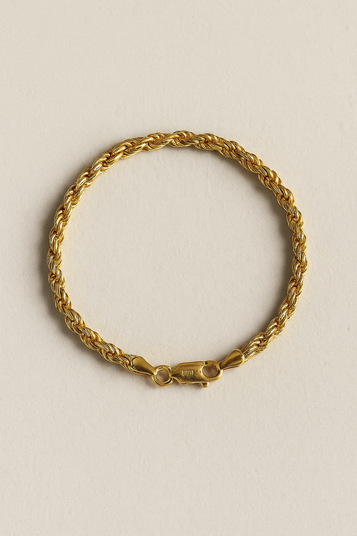 Artfully braided snake-link bracelet in gold or silver