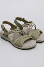 Sandalias con tiras ajustables y suela acolchada para el aire libre