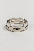 Stainless Steel Ring with Bold Razor Blade Design