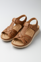 Comfort Sandals with Velcro Strap and Padded Footbed
