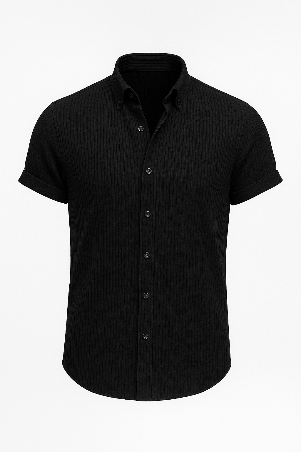 Short-Sleeve Cotton Shirt for Men, Classic Cut