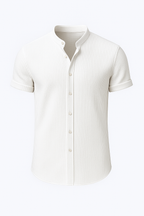 Short-Sleeve Cotton Shirt for Men, Classic Cut
