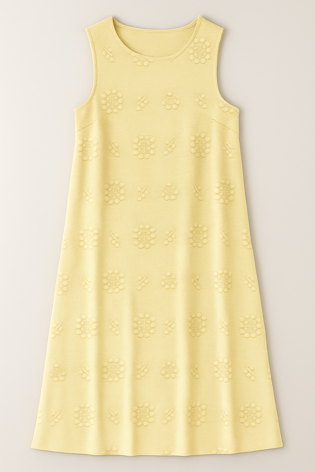 Floral Embroidered Sleeveless Midi Dress for Summer Days