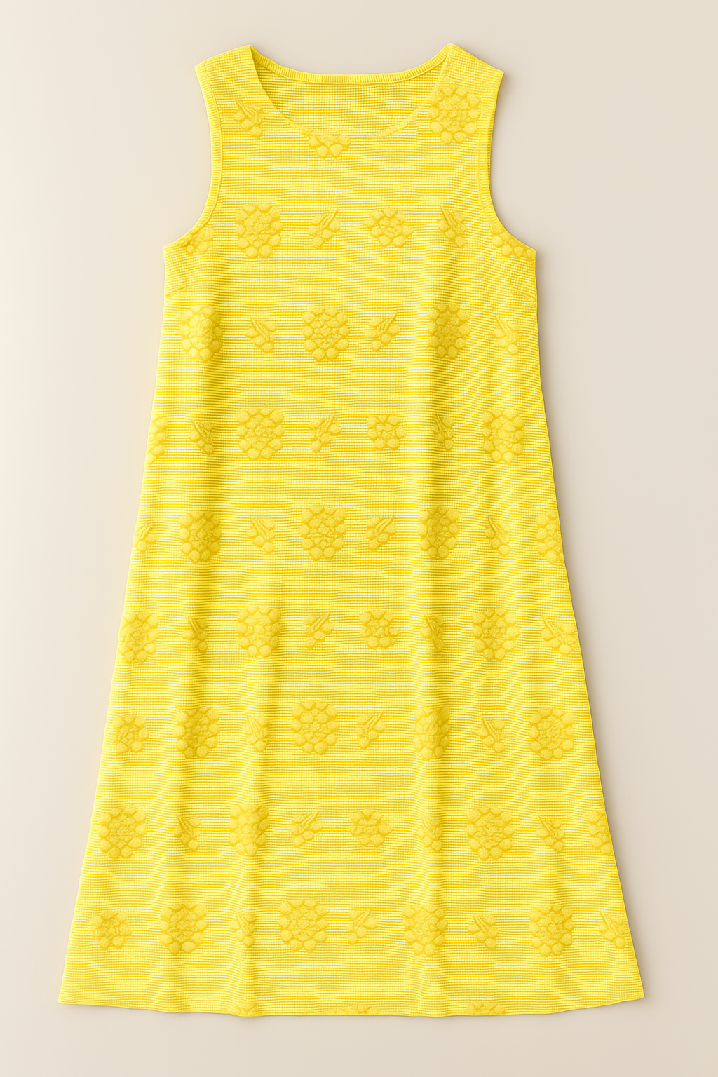 Floral Embroidered Sleeveless Midi Dress for Summer Days