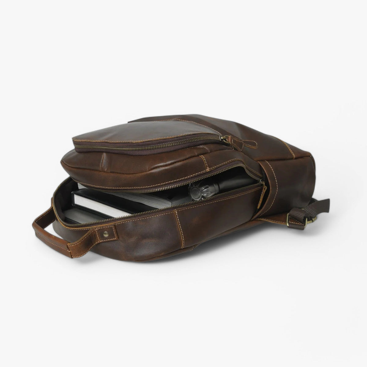 Rugged Vintage Backpack with Padded Shoulder Straps