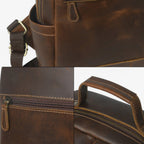 Mochila vintage resistente con tirantes acolchados