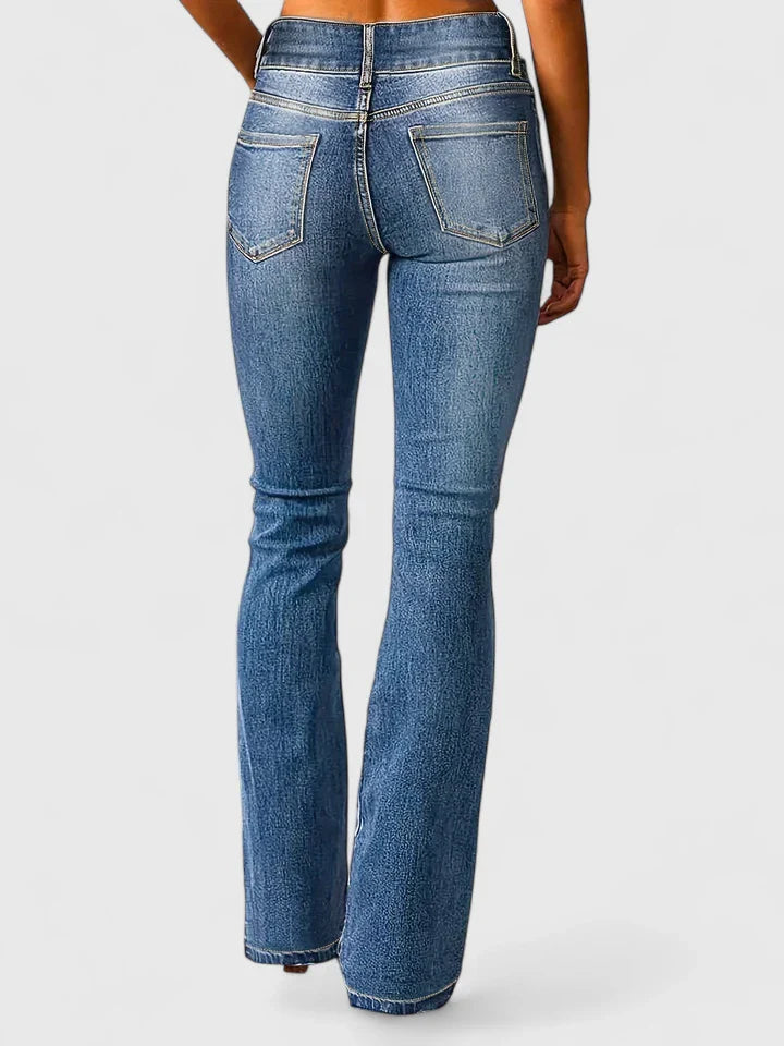 Slim Fit Trousers with Zip Detail