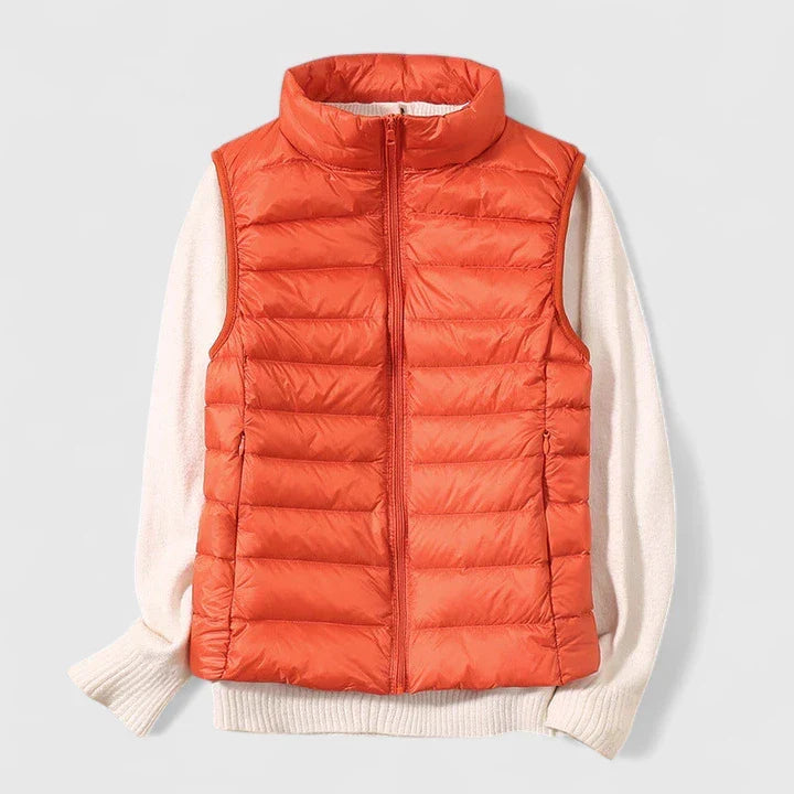Sleeveless Vest with Pockets and Weather Resistant Finish