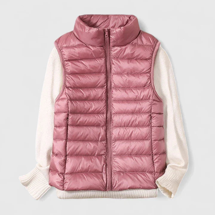 Sleeveless Vest with Pockets and Weather Resistant Finish