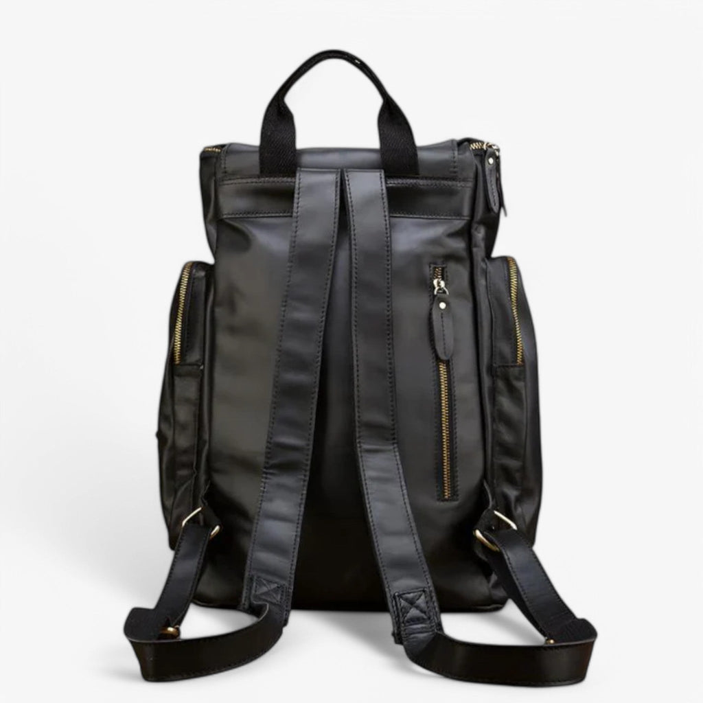 Structured work bag with a padded laptop compartment