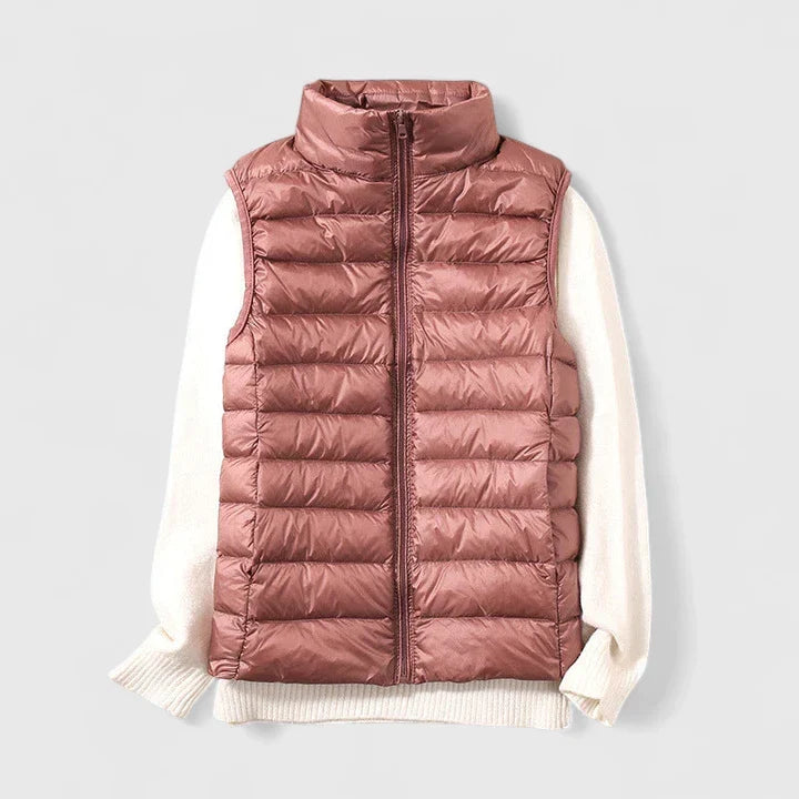 Sleeveless Vest with Pockets and Weather Resistant Finish