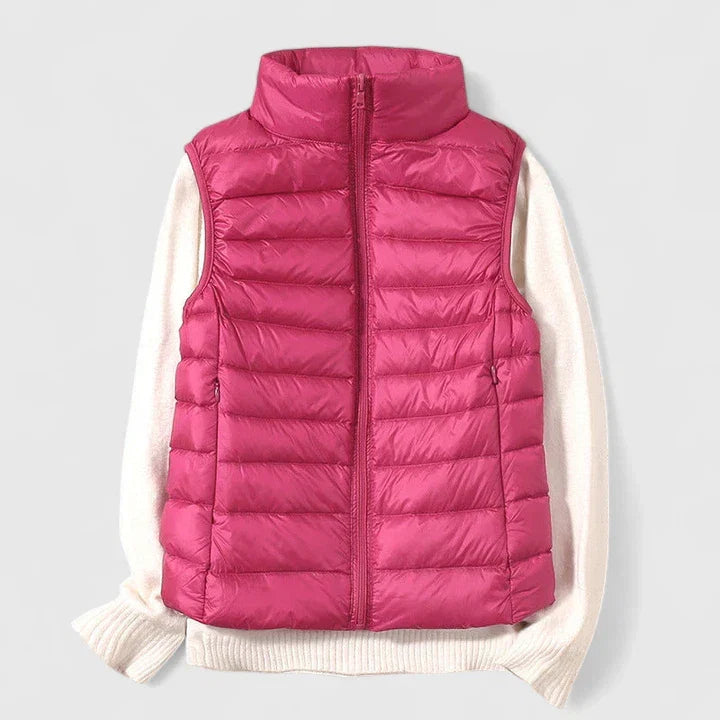 Sleeveless Vest with Pockets and Weather Resistant Finish