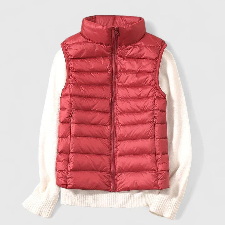 Sleeveless Vest with Pockets and Weather Resistant Finish