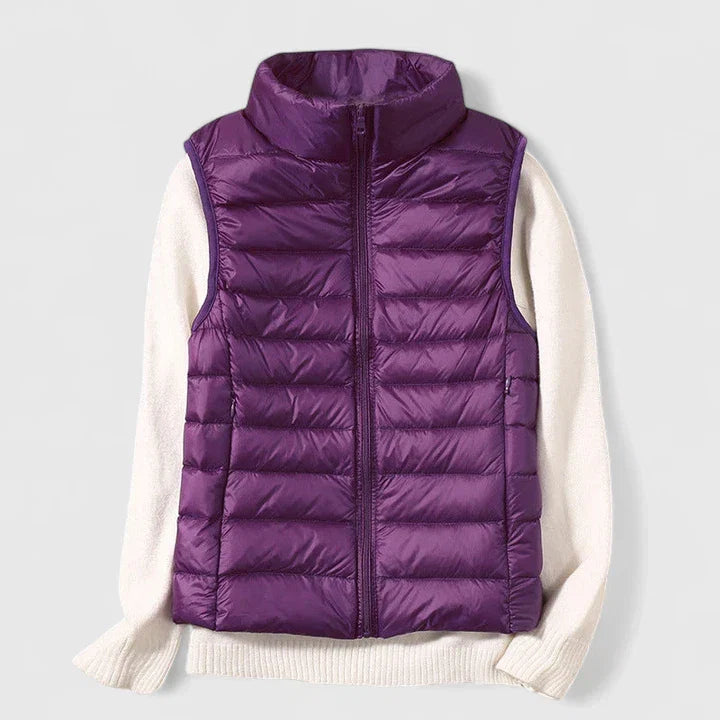Sleeveless Vest with Pockets and Weather Resistant Finish