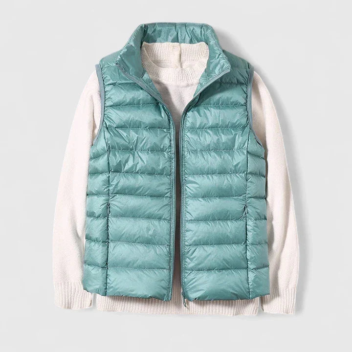 Sleeveless Vest with Pockets and Weather Resistant Finish