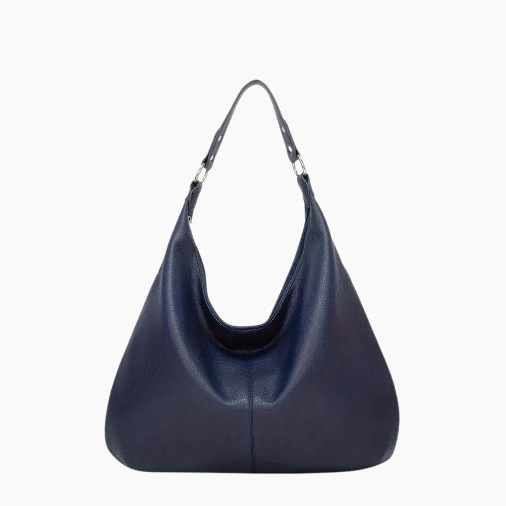 Bolso hobo de piel vegana con interior amplio y cierre de cremallera