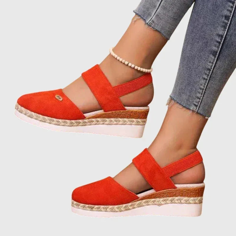 Platform Sandals with Cushioned Footbed and Wide Base