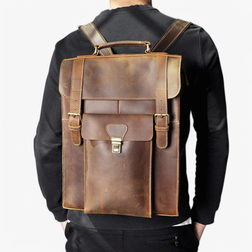 Convertible Backpack with Briefcase Carrying Design