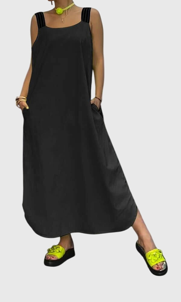 Striped Summer Dress with Relaxed Flowing Fit