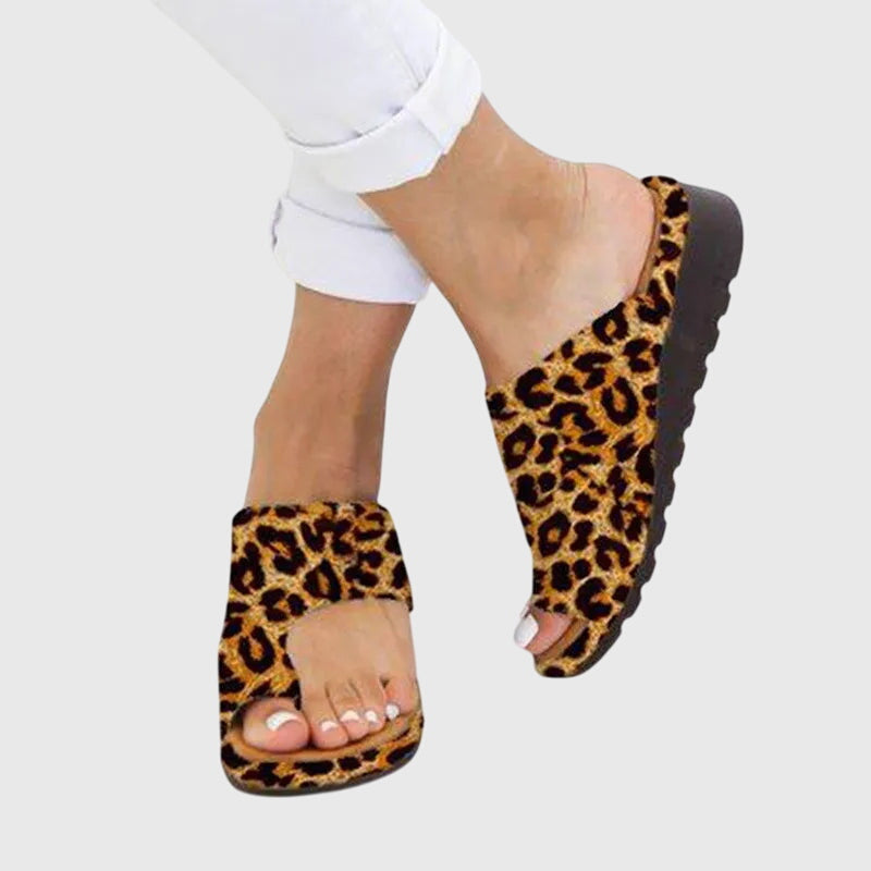 Summer Sandals with Slip-Resistant Sole and Metallic Options