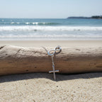 Simple Infinity Cross Short Necklace in Gold Colour