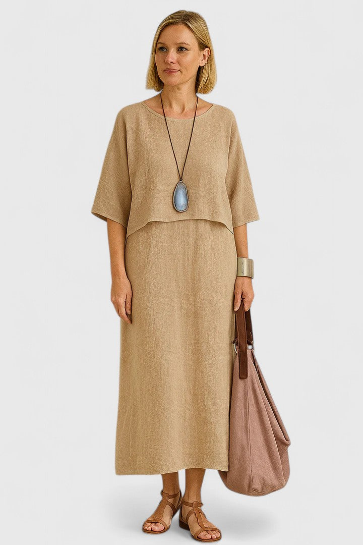 Coordinated Two Piece Set with Top and Skirt