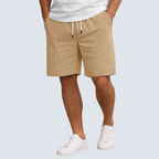 Men's Linen Shorts with Relaxed Regular Fit
