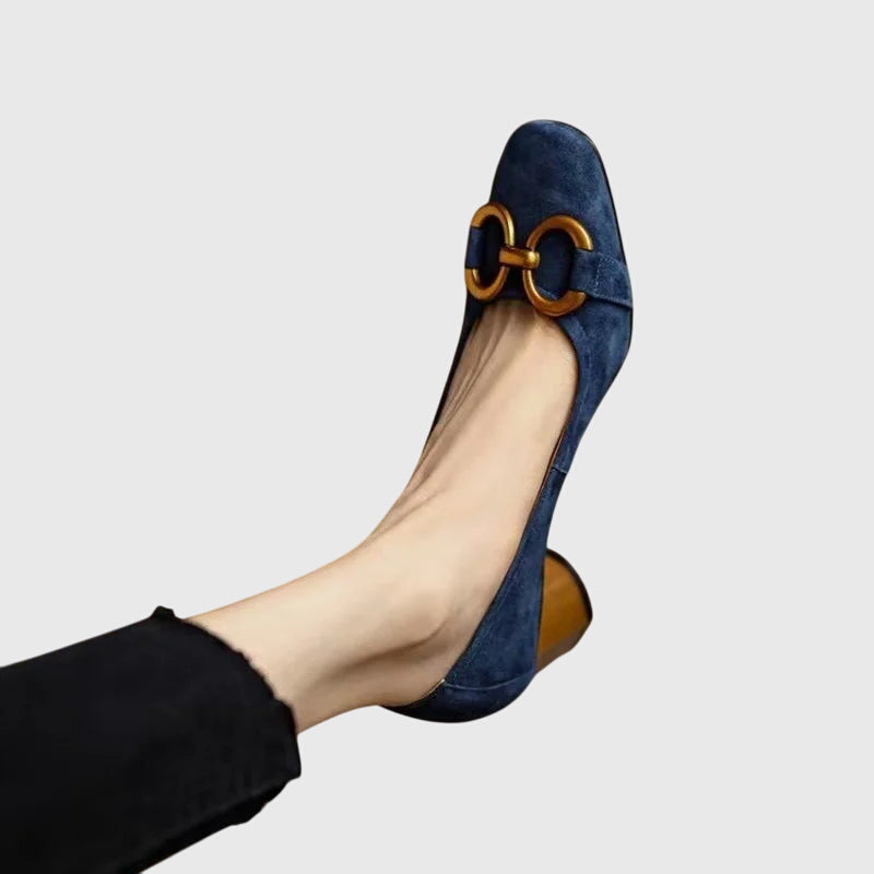 Tacones altos con tira de hebilla y plantilla acolchada