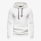 Mjuk fleecehoodie med känguruficka och justerbar huva